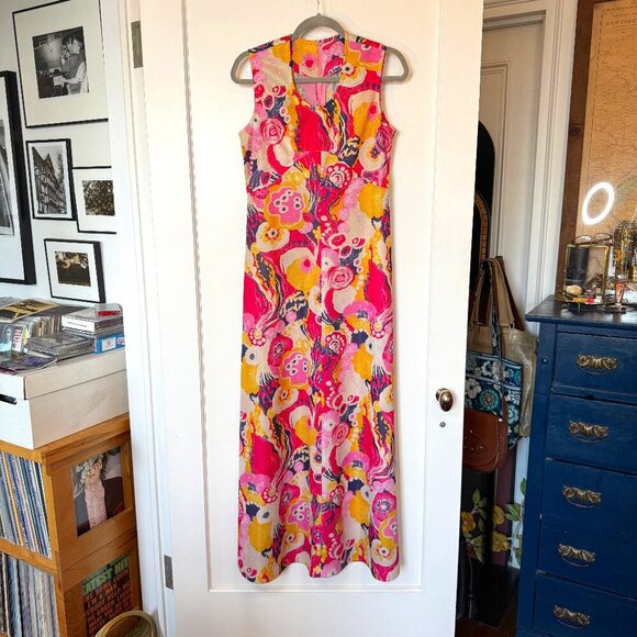 Sheer Polyester Maxi Dress - Picture 1 of 3